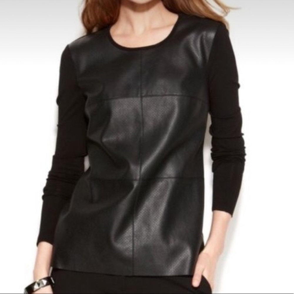 Vince Comuto leather front perforated too